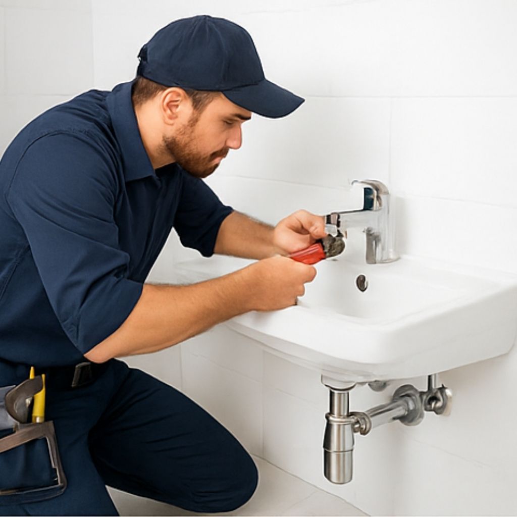 Blocked drain plumber in Lakemba using CCTV camera to inspect sewer pipes