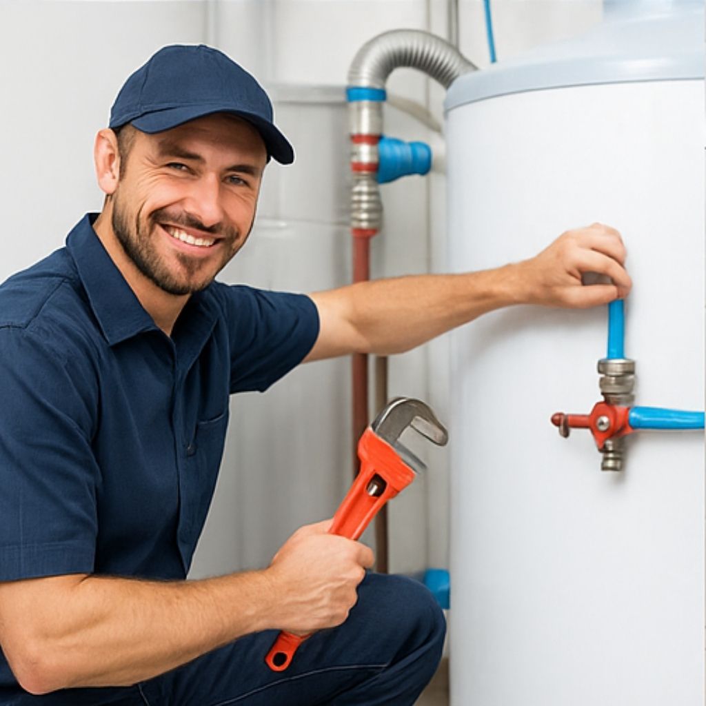 Licensed gas fitter in Lakemba installing gas hot water system